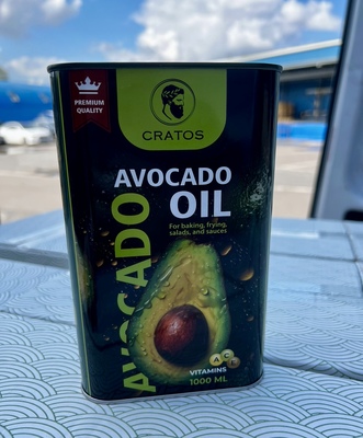 Масло авокадо Avocado oil ж/б 1л 1/10шт CRATOS Россия