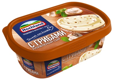 Сыр плавленный "HOCHLAND" с ГРИБАМИ 200гр 55% РФ
