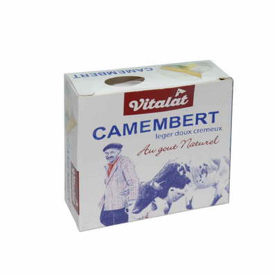 Камамбер сыр мягкий с белой плесенью 45% Vitalat 125г 1/8шт РФ