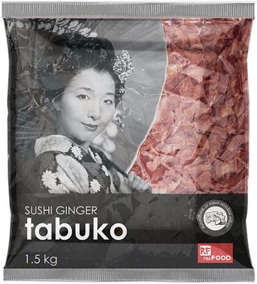 Имбирь мар. розовый 1,5кг (сух.вес 1 кг) 1/10шт Tabuko Китай