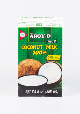 Кокосовое молоко тетра-пак 250гр 1/12шт AROY-DИндонезия