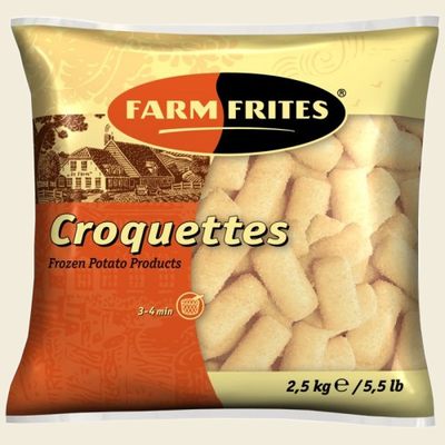 Картофельные крокеты 2,5кг 1/4шт FarmFrites)