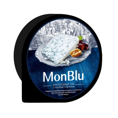 Сыр c голубой благородной плесенью Mont Blu круг ~2,5кг/~5кг РФ