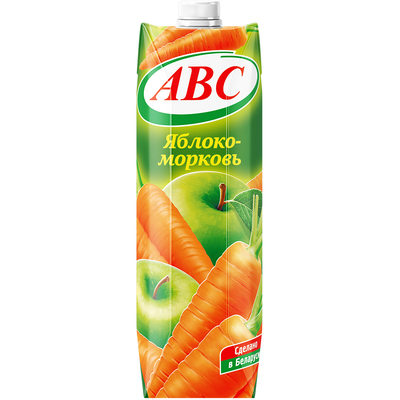 Нектар яблочно-морковныйс мякотью 1л (12шт) АВС