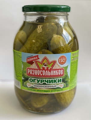 Огурчики маринованные 1415гр 1/6шт