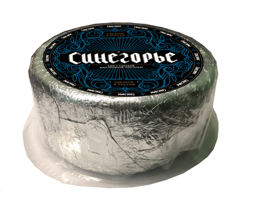Синегорье сыр с голубой благородной плесенью 50% круг~2,5кг РФ
