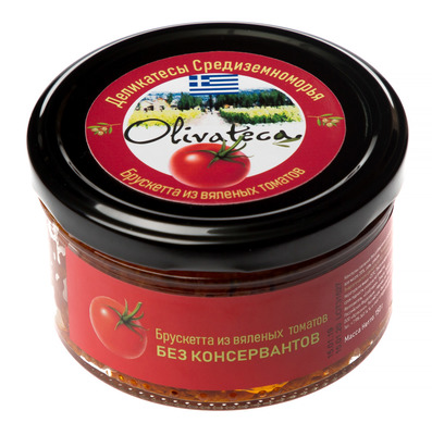 Брускетта из вяленых томатов ст/б 150гр Оливатека Греция***
