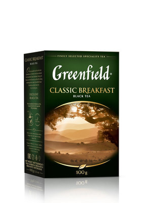 Гринфилд Классик Брекфаст (100пак*2гр/уп) черный чай РФ