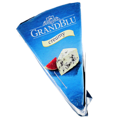 Грандблю сыр 56% сливочный с голубой плесенью сегмент (0,1х5шт) РФ