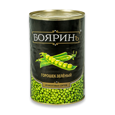 Горошек консерв ж/б 4250мл(2400гр) 1/3шт Боярин Сербия