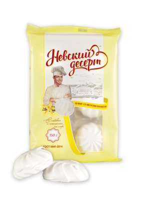 Зефир со вкусом ванили 150гр 1/17шт