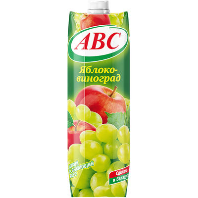 Напиток Виноград-яблоко Витаминный т/пак 1л (12шт) АВС РБ