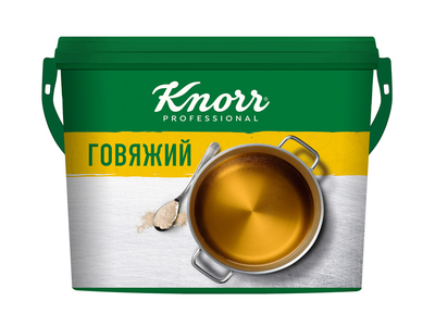 Бульон говяжий сухой (ведро) 2кг 1/4шт Knorr РФ