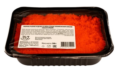 Икра масаго сельди оранж 500гр 1/8шт ЕВРОПРОМ