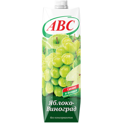 Нектар виноградно-яблочный т/пак 1л (12шт) АВС РБ