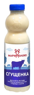 Сгущенка  8,5% бутылка 950гр (растительно-молочный продукт) 1/15шт МариМолоко