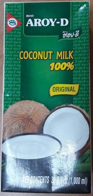 Кокосовое молоко тетра-пак 1л 1/12шт AROY-D Индонезия