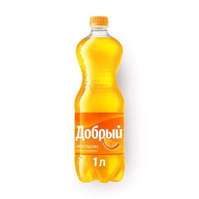 Напиток газ Апельсин витамин С пэт 1л (12шт) Добрый