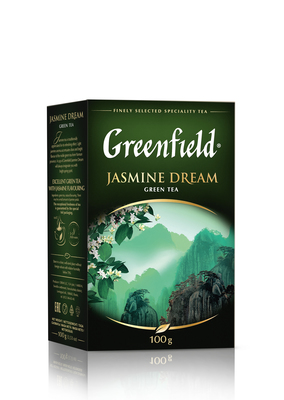 Гринфилд Жасмин Дрим (100пак*2гр/уп) зеленый чай РФ