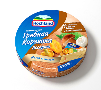 Хохланд 0,140 (сегмент ассорти с грибами) 55% РФ