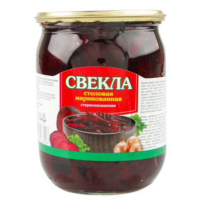 Свекла маринованная столовая ГОСТ соломка ст/б 500гр 1/8шт РФ