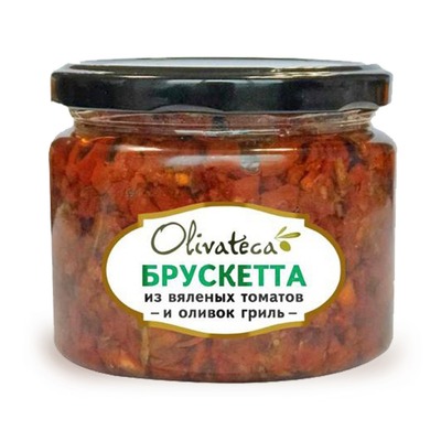 Брускетта из вяленых томатов и оливок гриль ст/б 290гр Оливатека